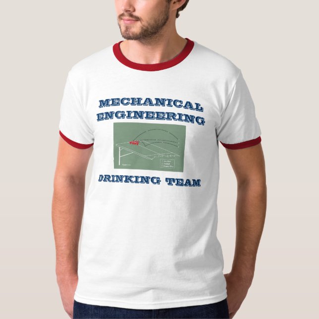 T-SHIRTS EQUIPE DO BEBENDO DA ENGENHARIA MECÂNICA (Frente)