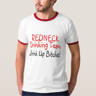 T-shirts Equipe do bebendo do campónio (preto vermelho)