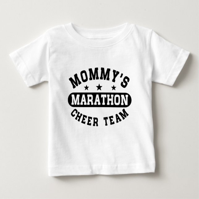 T-shirts Equipe do elogio da maratona da mamã (Frente)