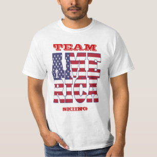T-shirts Equipe esportiva americana de inverno