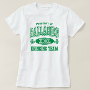 T-shirts Equipe irlandesa do bebendo da família de