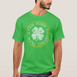 T-shirts Equipe irlandesa do bebendo de Ryan
