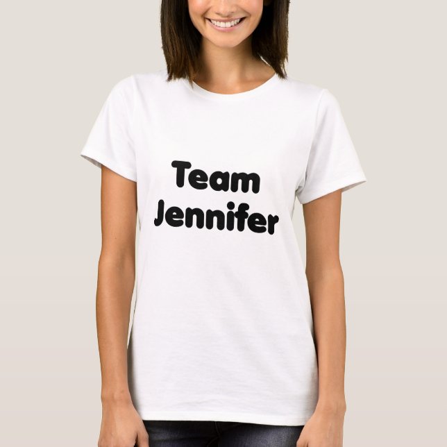 T-shirts Equipe Jennifer (Frente)