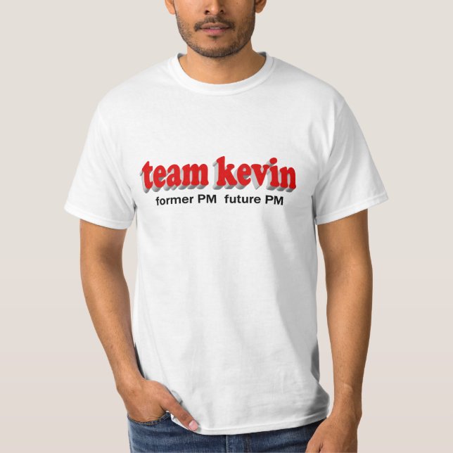 T-shirts Equipe Kevin. PM anterior, futuro PM (Frente)