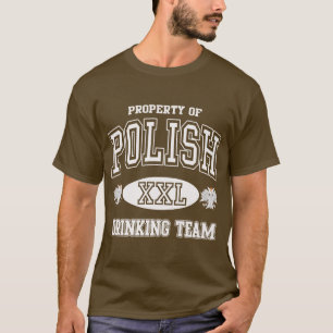 T-shirts Equipe polonesa do bebendo