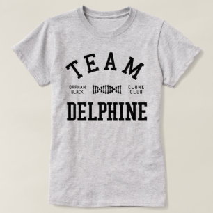 T-shirts Equipe preta órfão Delphine
