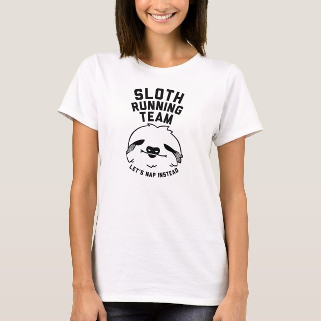 T-shirts Equipe Running da preguiça (Frente)