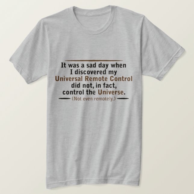 T-shirts era um dia triste… (Frente do Design)