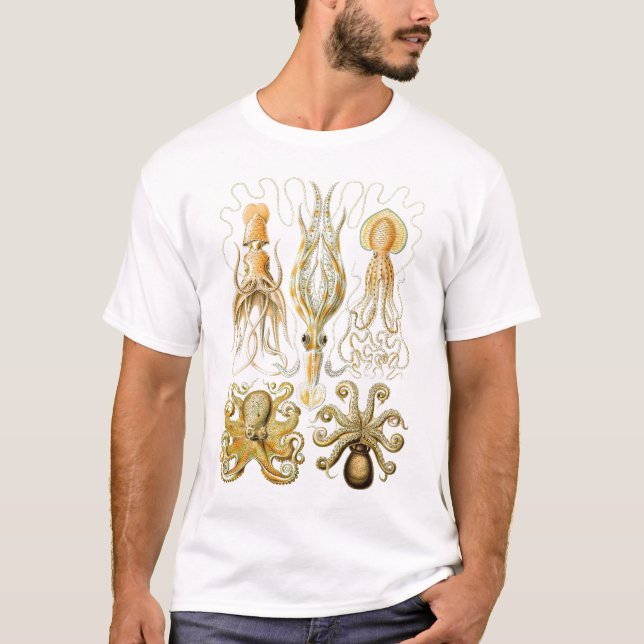 T-shirts Ernst Haeckel - Gamochonia (Frente)