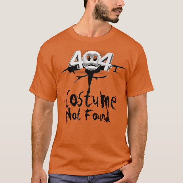 T-shirts Erro 404: Traje não encontrado (Frente)