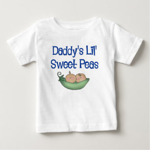 T-shirts Ervilhas doces do LIl do pai