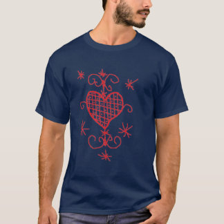 T-shirts Erzulie Red Heart Veve Voodoo Hoodoo Love Sigil