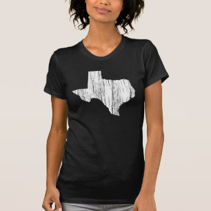 T-shirts Esboço afligido do estado de Texas