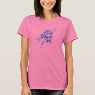 T-shirts Esboço cor-de-rosa