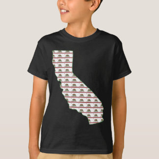 T-shirts Esboço da bandeira de Califórnia