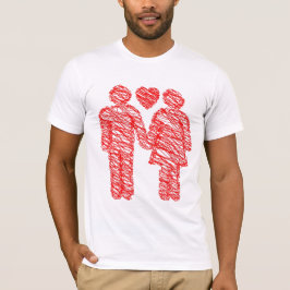 T-shirts Esboço Loving do casal