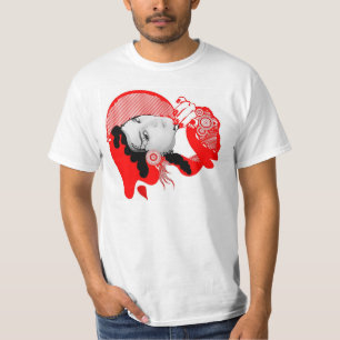 T-shirts Escarlate da diva do vermelho