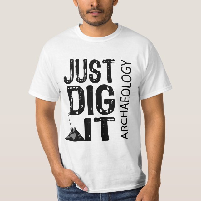 T-shirts Escavação da arqueologia ele (Frente)