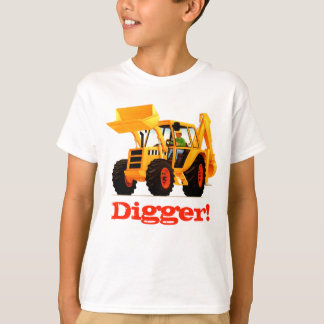 T-shirts Escavador feito sob encomenda da construção do