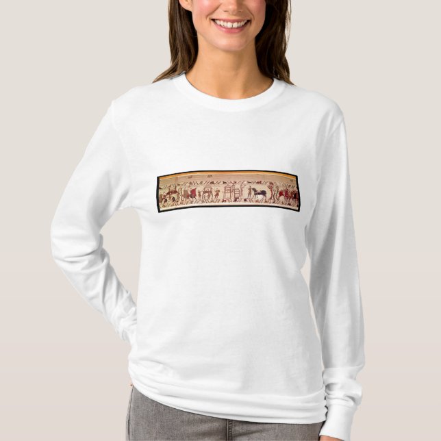 T-shirts Escavando os fortifications para um acampamento em (Frente)
