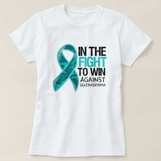 T-shirts Escleroderma - Luta Para Ganhar (Frente do Design)