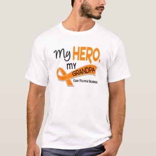 T-shirts Esclerose múltipla do MS MEU HERÓI MEU VOVÔ 42