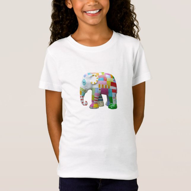 T-shirts Escoamento retro elefante-cônico (Frente)