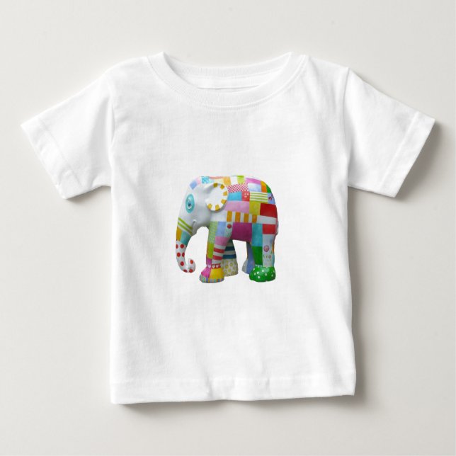 T-shirts Escoamento retro elefante-cônico (Frente)