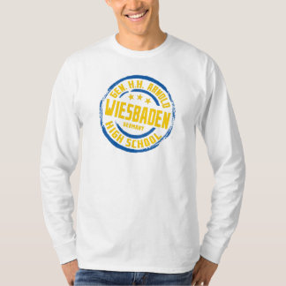 T-shirts Escola de Ensino Médio Gen HH Arnold Azul e Dourad