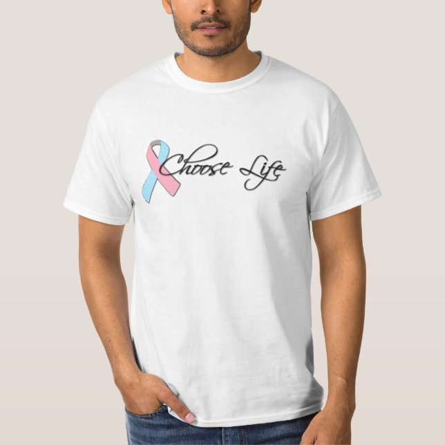 T-shirts Escolha a vida, Pro-Vida (Frente)