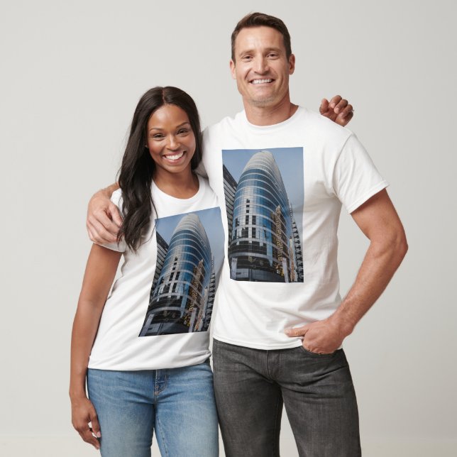 T-shirts Escrapão de vidro do Dubai (Unissex)