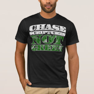 T-shirts Escrituras da perseguição nao verdes (WHT/GRN)