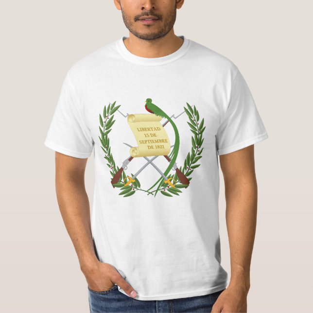 T-shirts Escudo de armas da Guatemala - Casaco de armas (Frente)