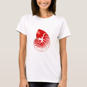 T-shirts Escudo do nautilus - obscuridade - vermelho e