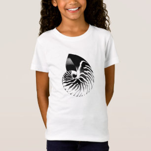 T-shirts Escudo do nautilus - preto, cinza e branco