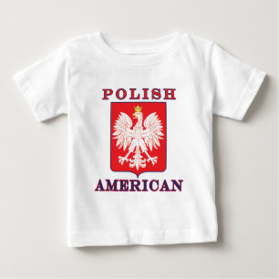 T-shirts Escudo polonês americano da águia