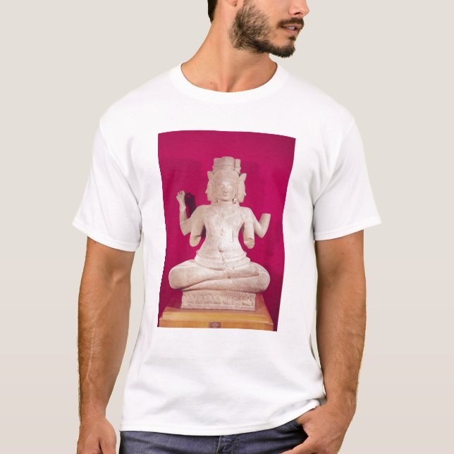 T-shirts Escultura de Brahma com quatro caras 2 (Frente)