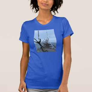 T-shirts Escultura do navio de Viking do islandês