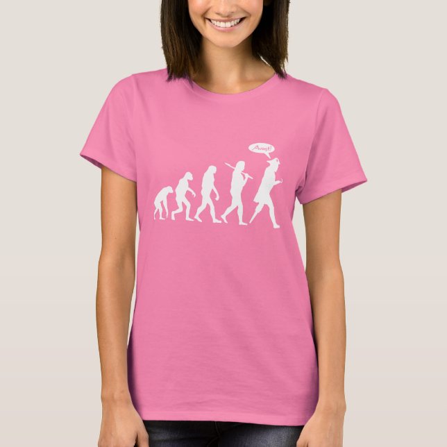 T-Shirts Escuras de Evolução Pirata (Frente)