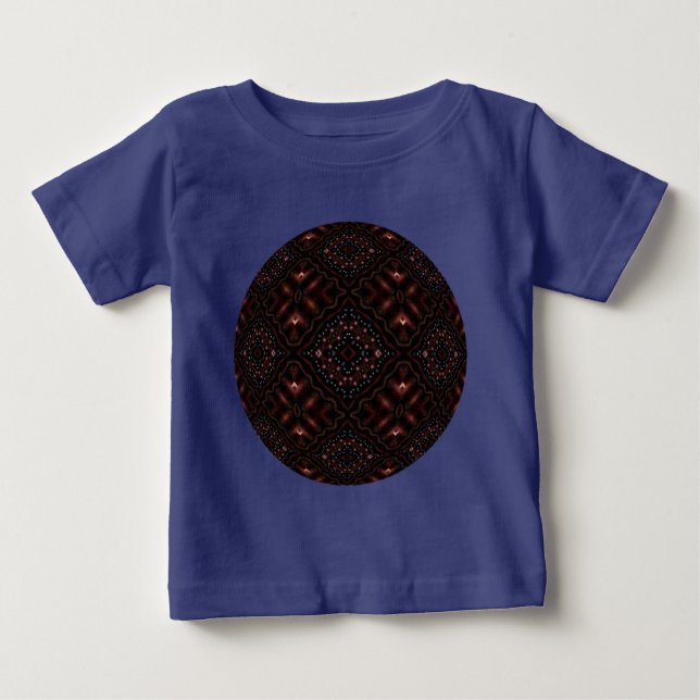 T-shirts Escuridão brilhante Caleidoscópio Mandala (Frente)
