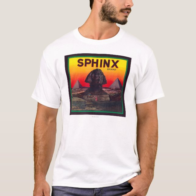 T-shirts Esfinge LabelLindsay alaranjado, CA (Frente)