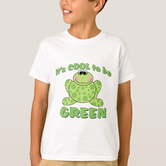 T-shirts Esfrie para ser SAPO verde (Frente)