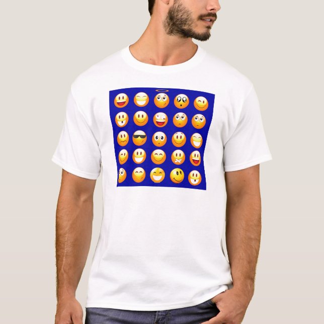 T-shirts esojos azuis escuros (Frente)