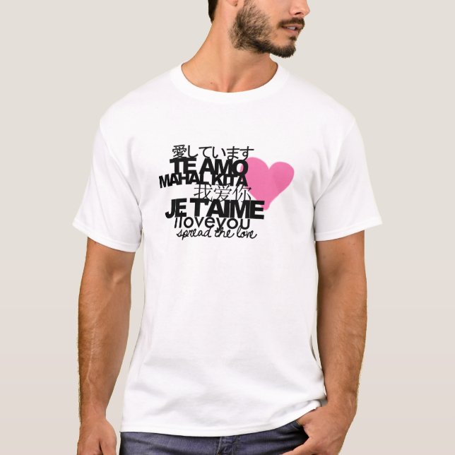 T-shirts Espalhe o amor (Frente)