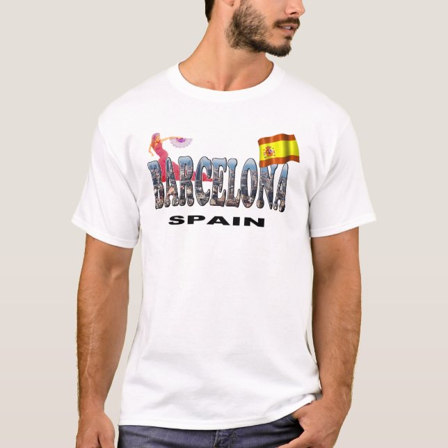 T-shirts Espanha de Barcelona (Frente)