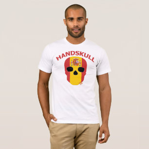 T-shirts Espanha de HANDSKULL - luva curta branca básica