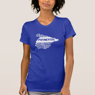 T-shirts Espanha do aprendizado de línguas em cores