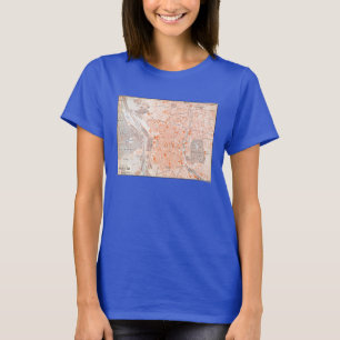 T-shirts Espanha: Mapa de Madrid, C1920