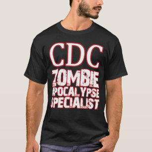 T-shirts Especialista do apocalipse do zombi do CDC