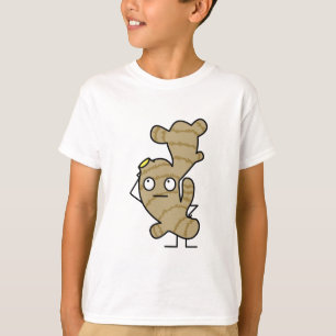 T-shirts Especiaria asiática saudável da raiz do gengibre